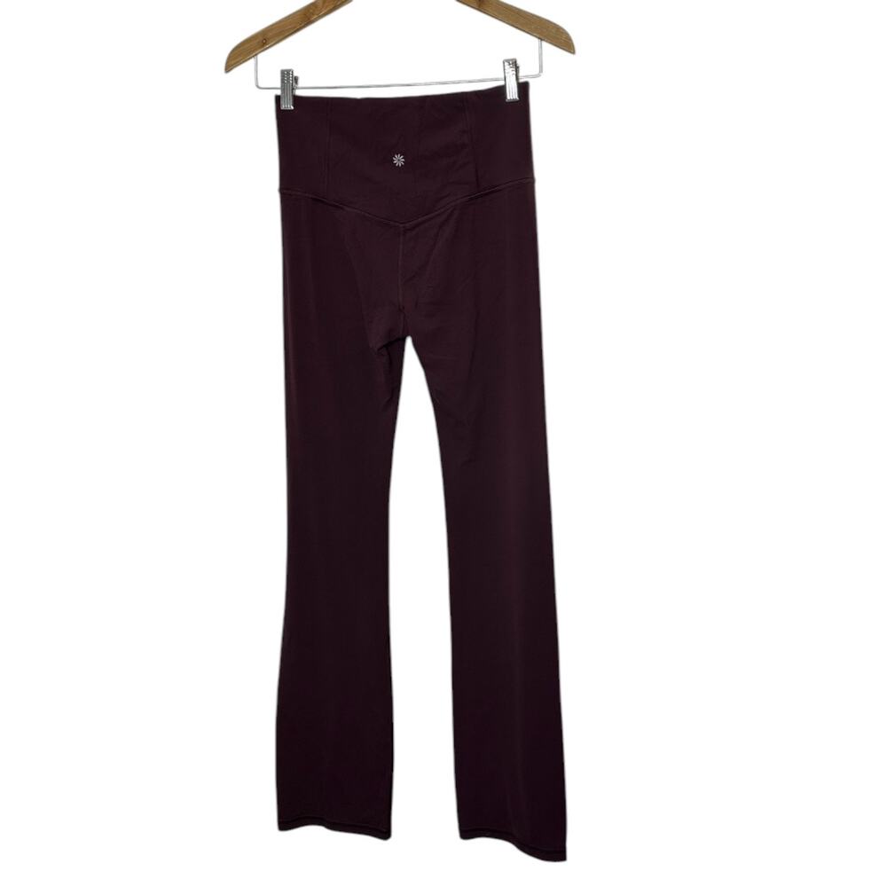 Athleta Maroon Elation Straight Leg Pants Women's Size Small - Picture 2 of 6